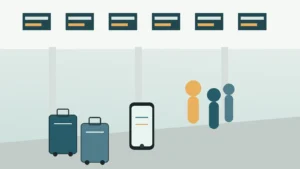 Пассажиры с багажом в зоне прилета аэропорта Suvarnabhumi в Бангкоке