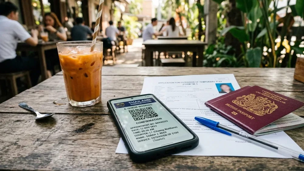 Смартфон с мобильным банком для перевода рублей в тайские баты по QR коду